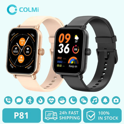 P81 Voice Calling Smart Watch Ultra 1.9 Inch Screen 24H Health Monitor 100+ Sports Modes, Bluetooth Smartwatch Men Women